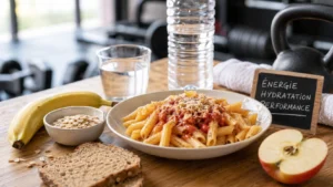 un repas équilibré pour sportif
